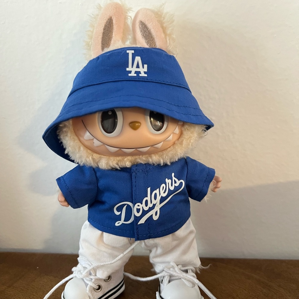 Blue Dodgers Outfit for Labubu 

Set *